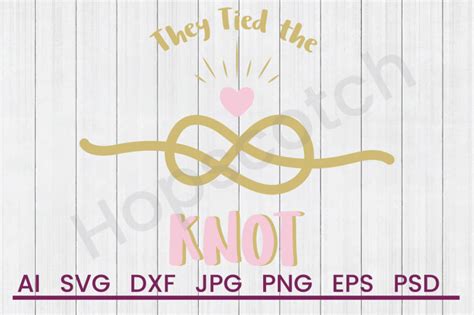 Download Free Tied The Knot - SVG File, DXF File DXF Files