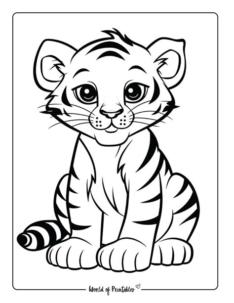Free Tiger Coloring Pages