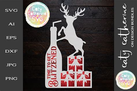 Download Free Time To Get Blitzened Reindeer Svg Design Files