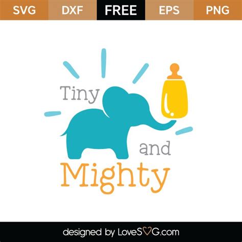 Download Free Tiny But Mighty for Cricut Machine