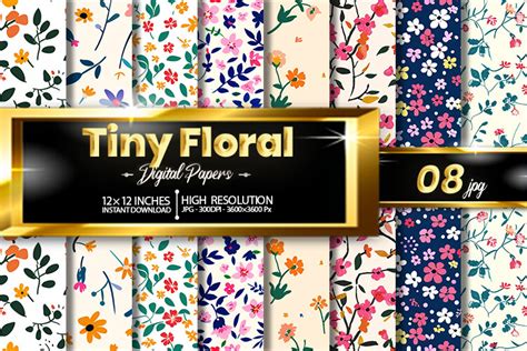 Download Free Tiny Pattern Digital Papers For Cricut