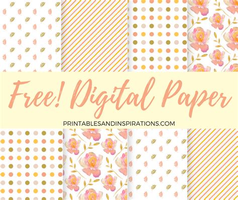 Download Free Tiny Pattern Digital Papers Printable