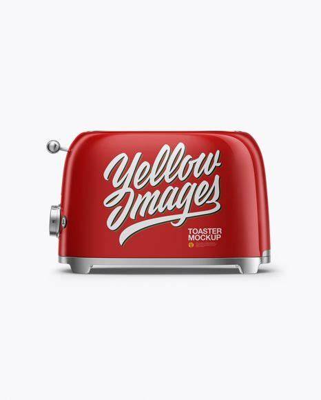 Download Free Toaster Mockup - Front View PSD Generator