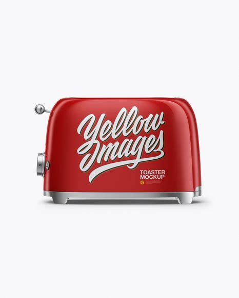 Download Free Toaster Mockup - Front View PSD Mockup Templates