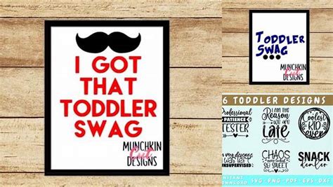 Download Free Toddler Swag Cutting File Files DXF Files