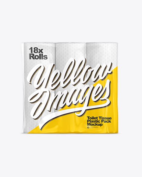 Download Free Toilet Paper 18 Pack Mockup - Front View PSD Generator