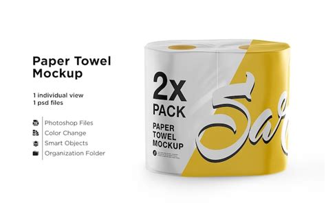 Download Free Toilet Paper 4 Pack Mockup PSD Generator
