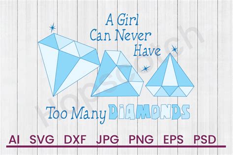Download Free Too Many Diamonds - SVG File, DXF File SVG Files
