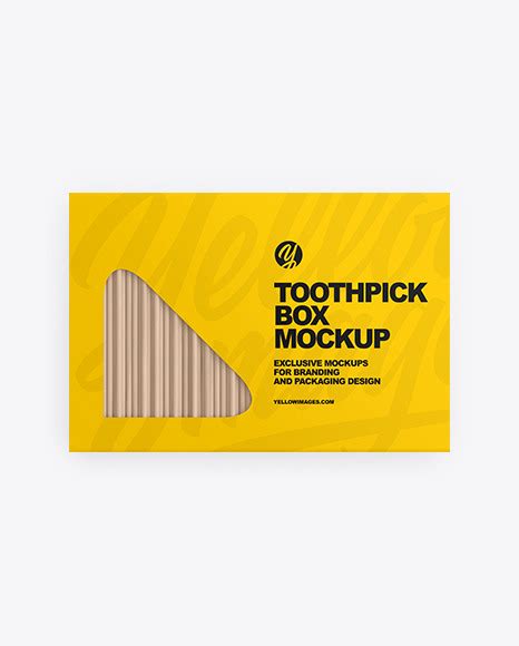 Download Free Toothpicks Box Mockup PSD PSD Yellowimages