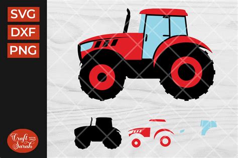 Download Free Tractor SVG Cut File Crafts