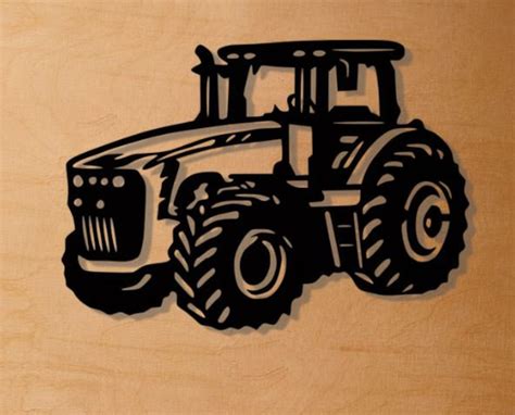 Download Free Tractor SVG Cut File Silhouette DXF Files