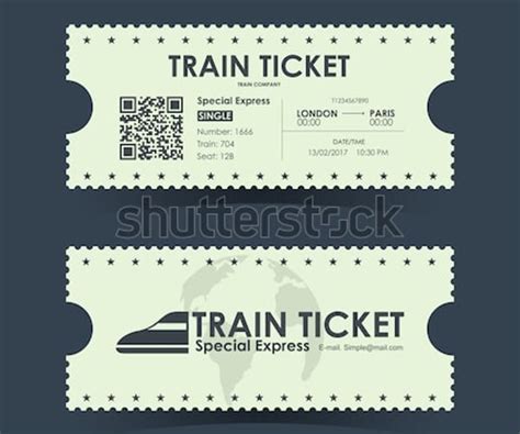 Free Train Ticket Template