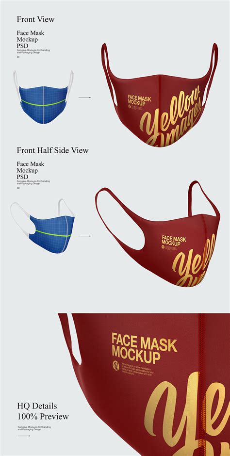 Download Free Training Mask Mockup PSD PSD Yellowimages PSD Files