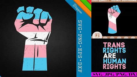 Download Free Trans Right Fight For Transgender Fist Cut Files