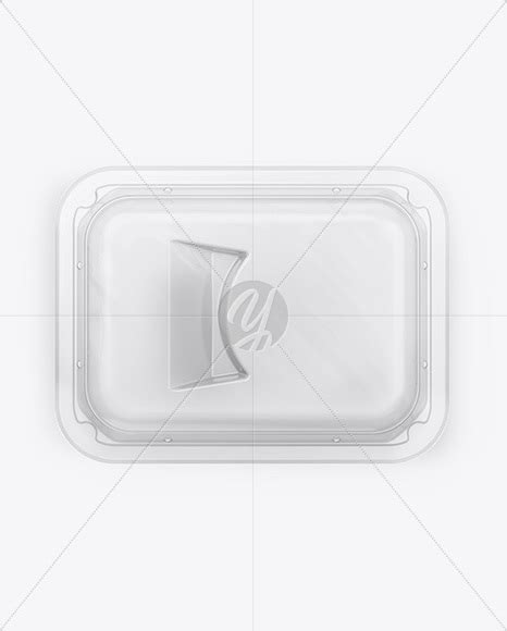 Download Free Transparent Tray Mockup - Back View PSD for Branding