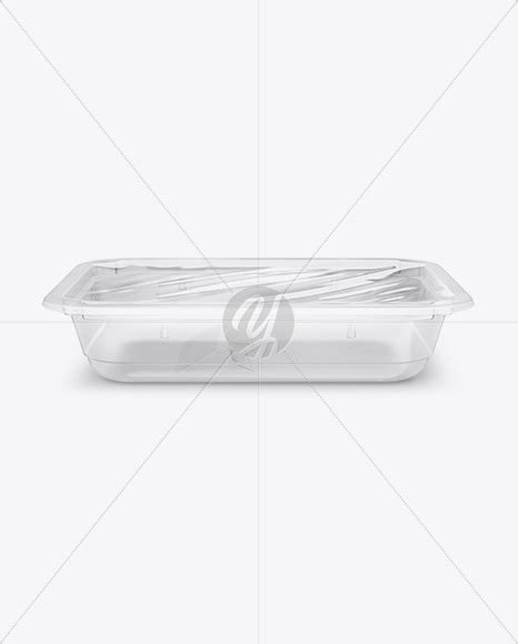 Download Free Transparent Tray Mockup - Side View (High-Angle Shot) PSD Generator