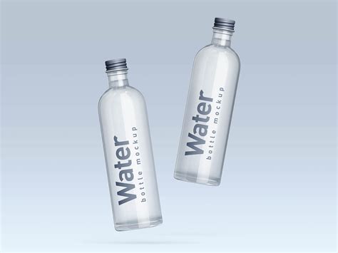 Download Free Transparent Water Bottle Mockup PSD Object Mockups PSD Files