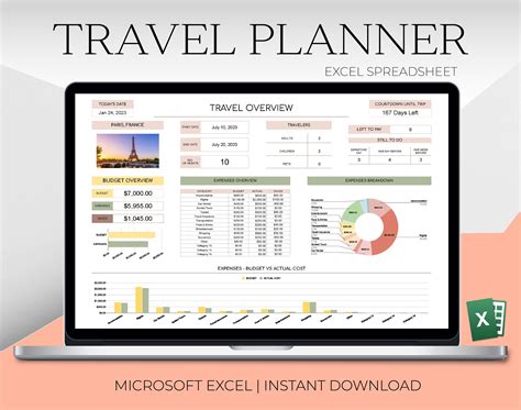 Free Travel Excel Template