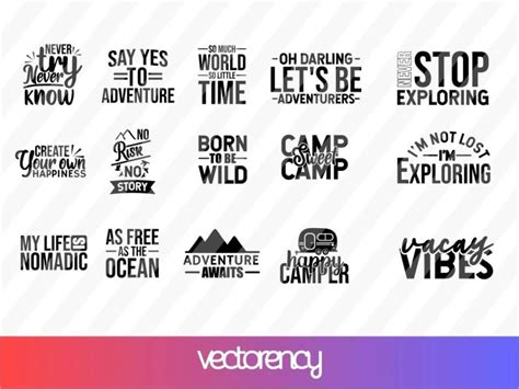 Download Free Travel SVG Adventure Quote Vector Typography For Crafts
