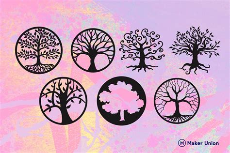 Download Free Tree of Life Creativefabrica DXF Files
