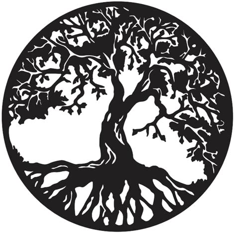 Download Free Tree of Life Silhouette DXF Files