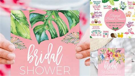 Download Free Tropical Bridal Shower Cut Files