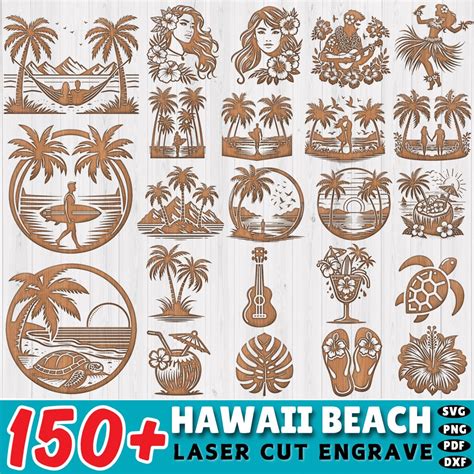 Download Free Tropical Digital Backgrounds Files DXF Files