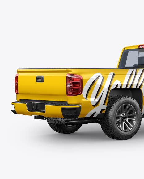 Download Free Truck Mockup - Back Half Side View PSD Free Mockups Yellowimages PSD PSD Files