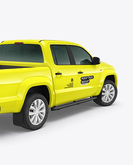 Download Free Truck Mockup - Back Half Side View PSD PSD Yellowimages PSD Files