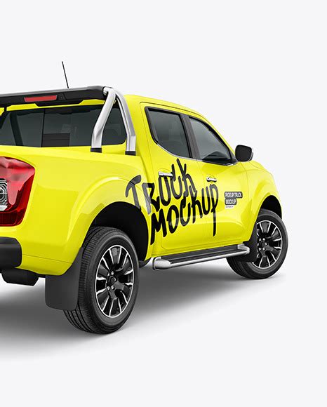 Download Free Truck Mockup - Back Half Side View PSD Placeit PSD Files