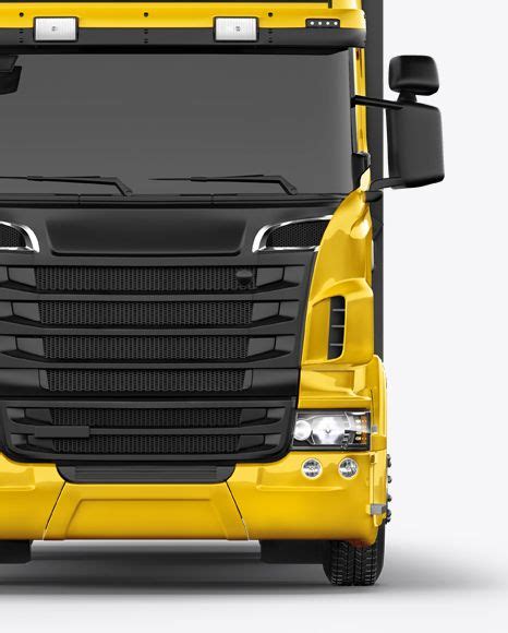 Download Free Truck Mockup - Front View PSD PSD Yellowimages PSD Files