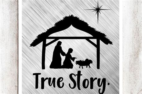 Download Free True Story Nativity SVG/DXF/EPS file Cut Files