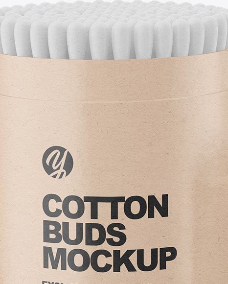 Download Free Tube with Cotton Buds Mockup PSD Object Mockups PSD Files