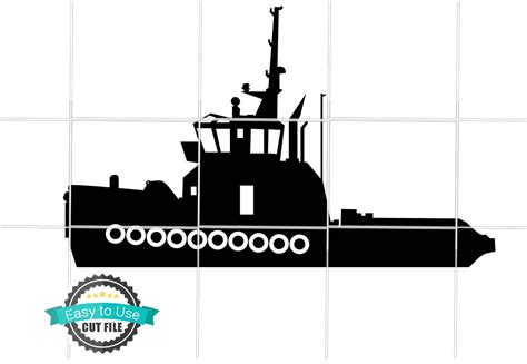Download Free Tugboat - SVG File, DXF File for Cricut Machine