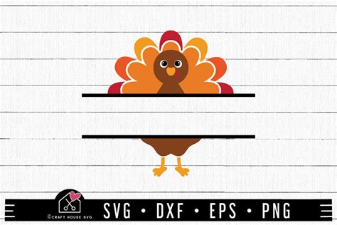 Download Free Turkey, Turkey Split-Monogram, Thanksgiving Printable