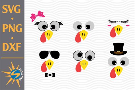 Download Free Turkey Face SVG, PNG, DXF Digital Files Include For Crafts