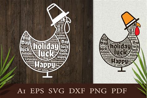 Download Free Turkey in a hat. Word Cloud Craft. Commercial Use