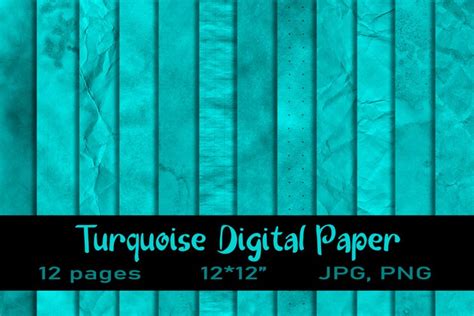 Download Free Turquoise Digital Paper Easy Edite