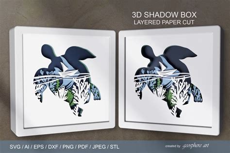 Download Free Turtle Papercut Design SVG / DXF / EPS / PNG files Cut Files