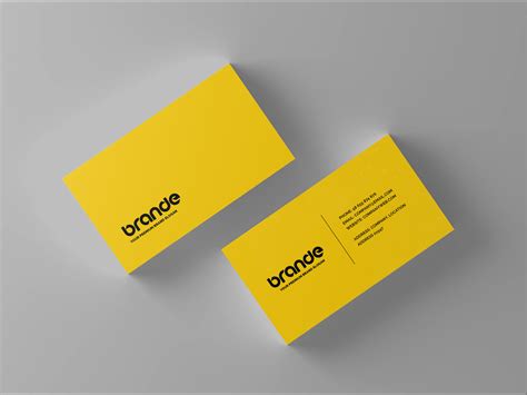 Download Free Two Business Cards Mockup PSD Generator