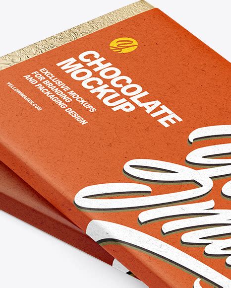 Download Free Two Chocolate Bars in Kraft Packaging Mockup PSD TIFF Files PSD Files