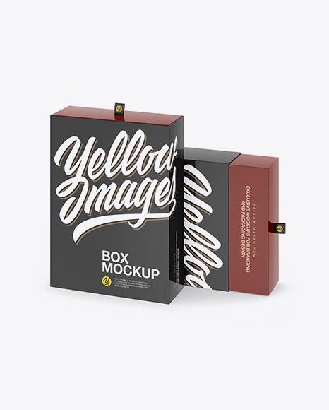 Download Free Two Glossy Boxes W/ Label Mockup - Half Side View (High-Angle
Shot) PSD Generator