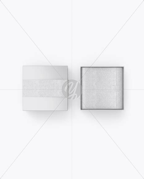 Download Free Two Glossy Boxes with Label Mockup - Top View PSD Generator