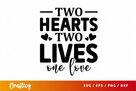 Download Free Two Hearts One Love Cut File - SVG, DXF Files Free PSD Mockups
