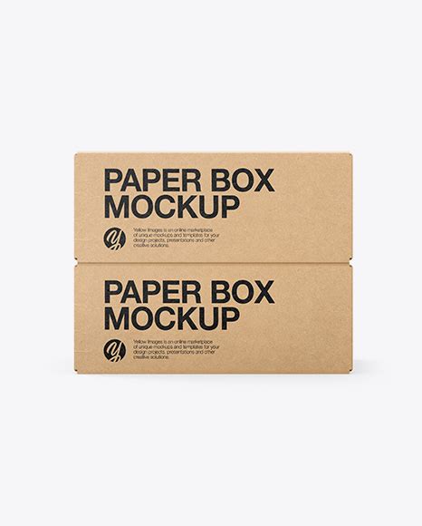 Download Free Two Kraft Boxes Mockup PSD Generator