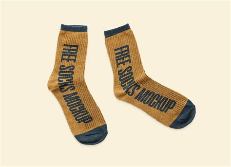 Download Free Two Long Socks Mockup PSD Generator