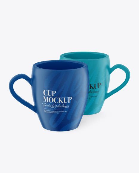 Download Free Two Matte Cups Mockup PSD Placeit Free PSD Mockups