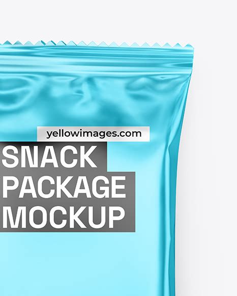Download Free Two Matte Metallic Snack Package Mockup PSD Generator