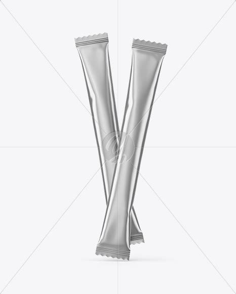 Download Free Two Matte Metallic Stick Sachets Mockup PSD TIFF Files PSD Files