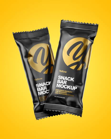 Download Free Two Matte Snack Bars Mockup PSD PSD Yellowimages PSD Files